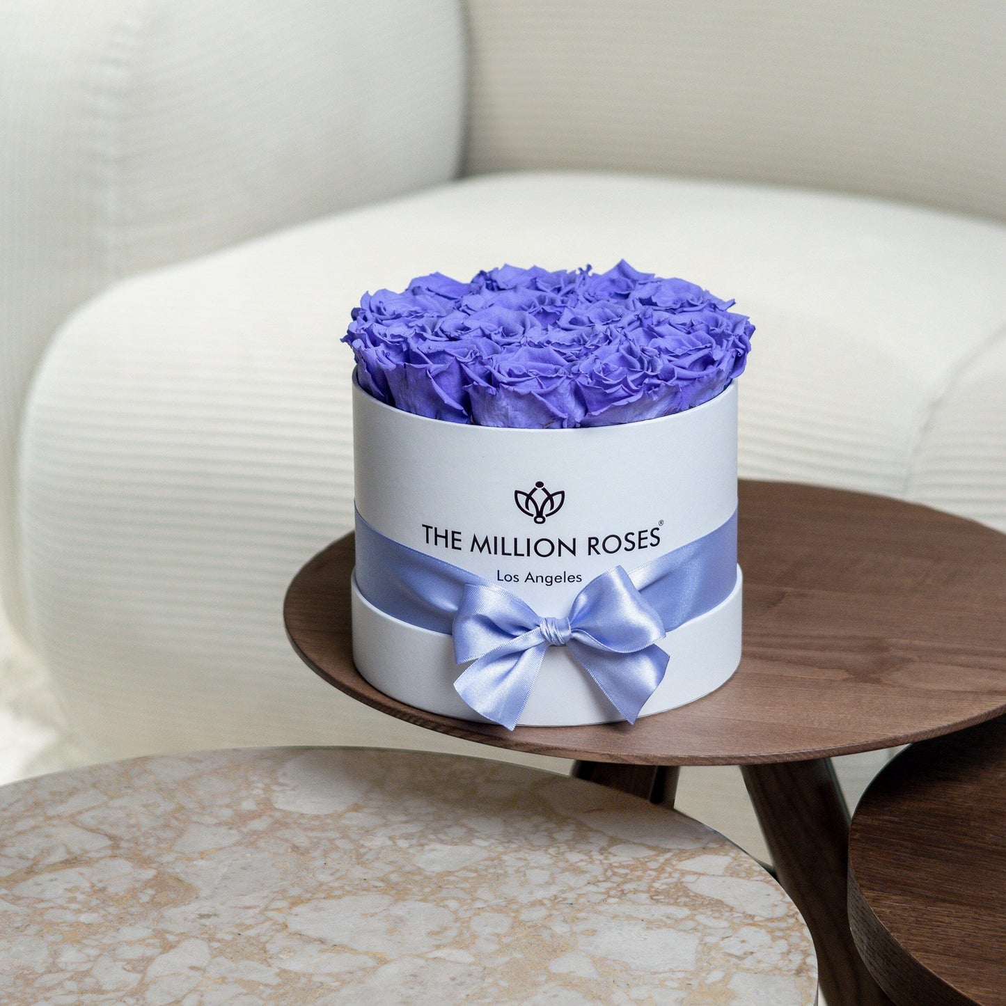 Classic White Box | Violet Roses