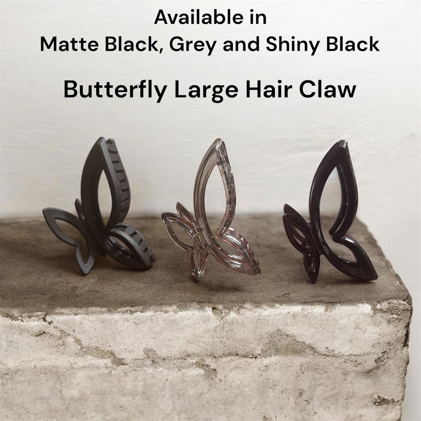 LARGE BUTTERFLY HAIR CLAWS