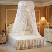 Round Ceiling Mosquito Net with Butterfly Decor (1pc)