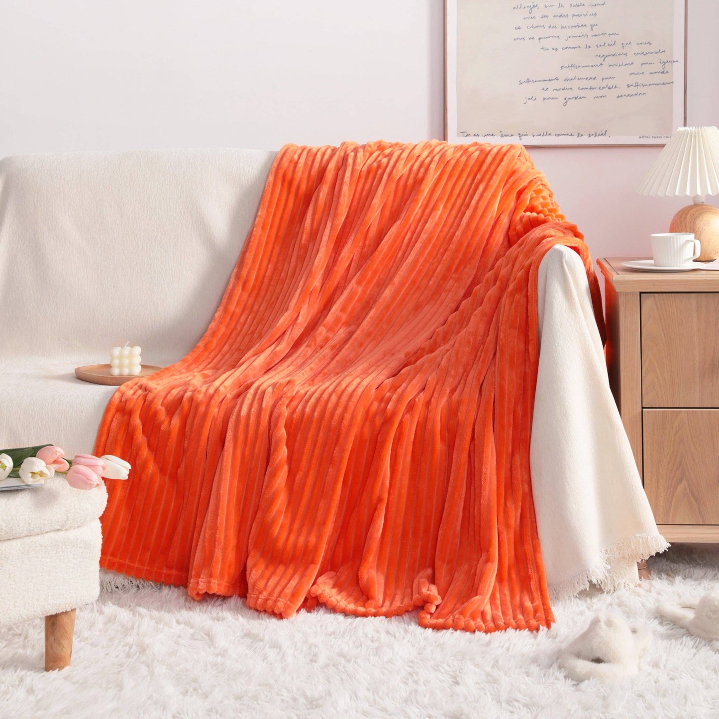ALL SEASONS PLUSH FLANNEL FLEECE BLANKET