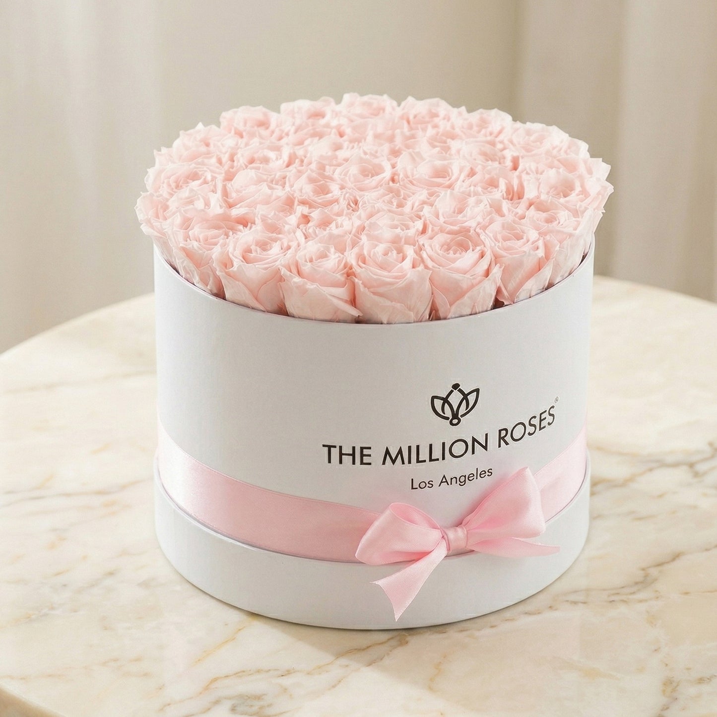 Supreme White Box | Light Pink Roses