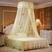 Round Ceiling Mosquito Net with Butterfly Decor (1pc)