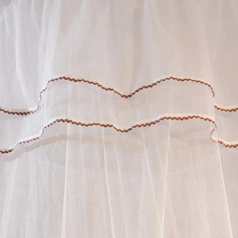 Round Ceiling Mosquito Net with Butterfly Decor (1pc)