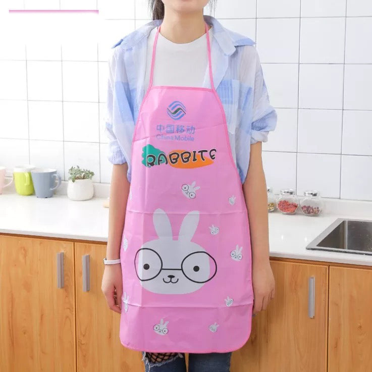 Cartoon Waterproof PVC Apron for Kitchen Use
