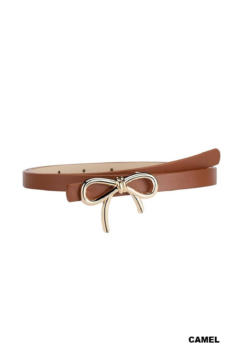 BOW KNOT RIBBON ADJUSTABLE BELT - ZENANA