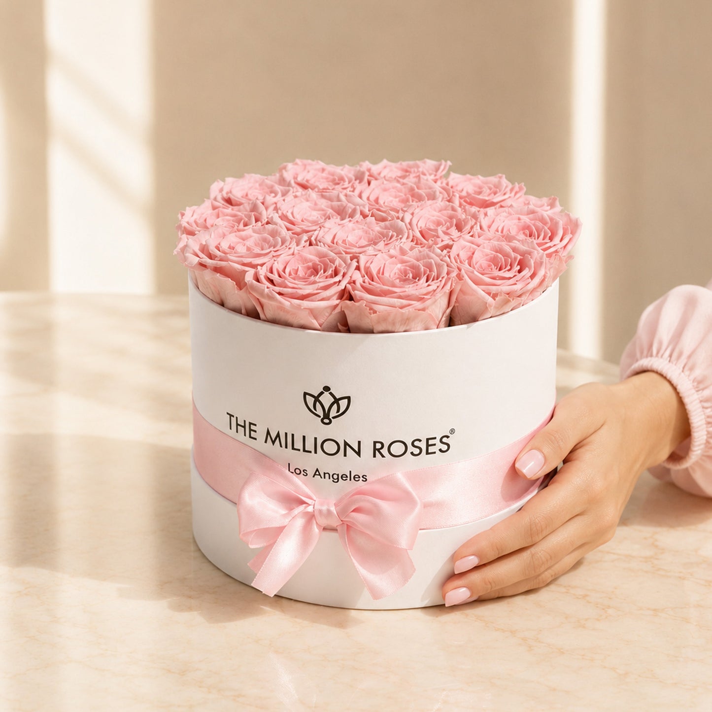 Classic White Box | Light Pink Roses