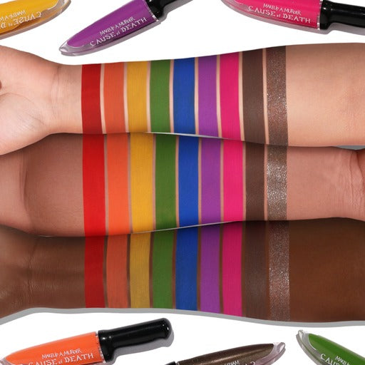 Cause of Death Rainbow Liquid Eyeshadow Collection