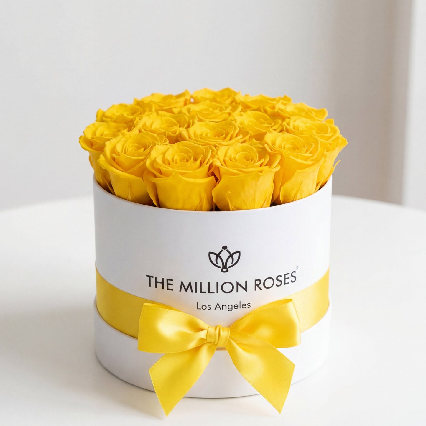 Classic White Box | Yellow Roses