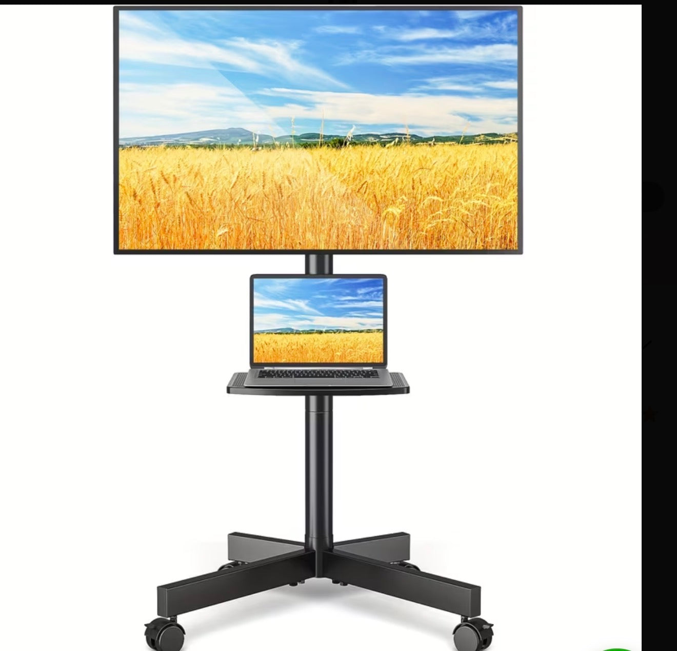 MOVIE/TV CART ON WHEELS