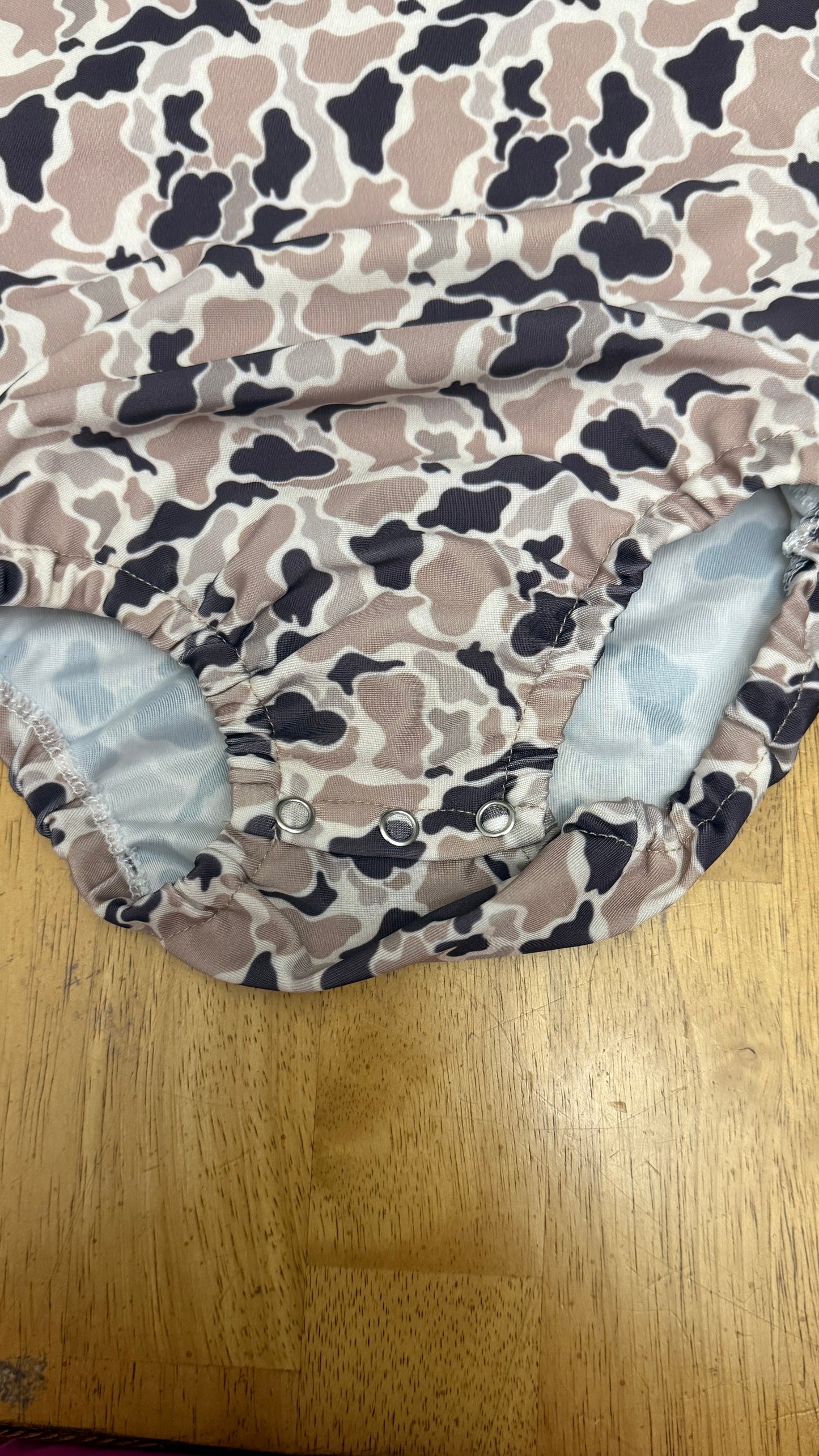 KID'S MATCHING SIBLING SWIMSUITS - NEUTRAL CAMO BOYS & GIRLS SWIMWEAR