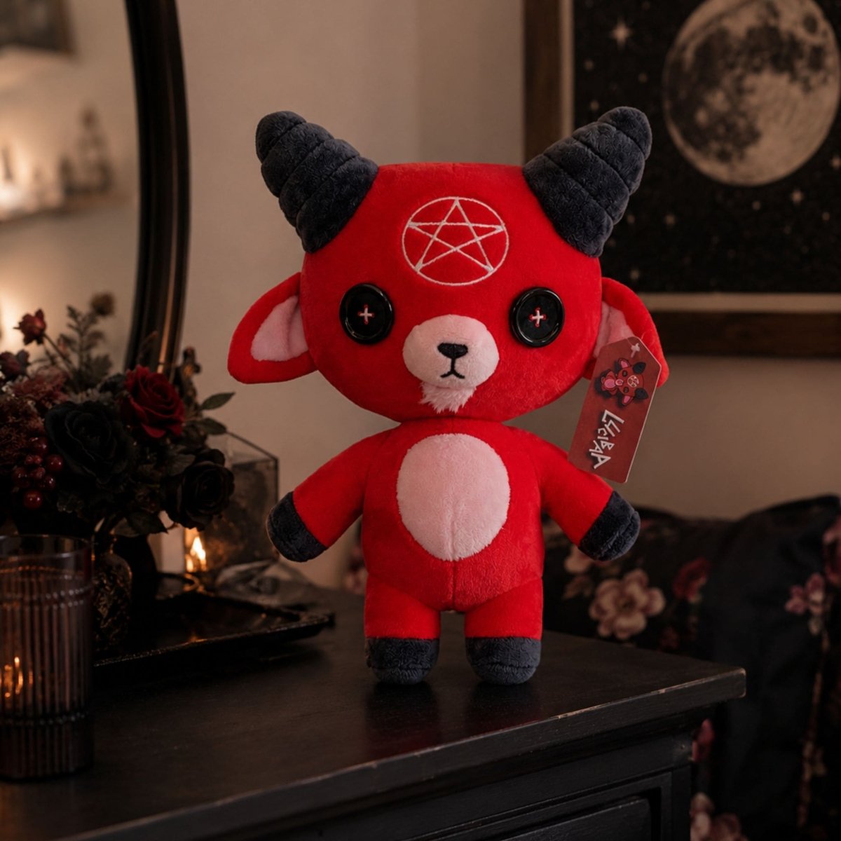 Lucibaa Demon Goat Plushie – PRE-ORDER (Ships Late October)