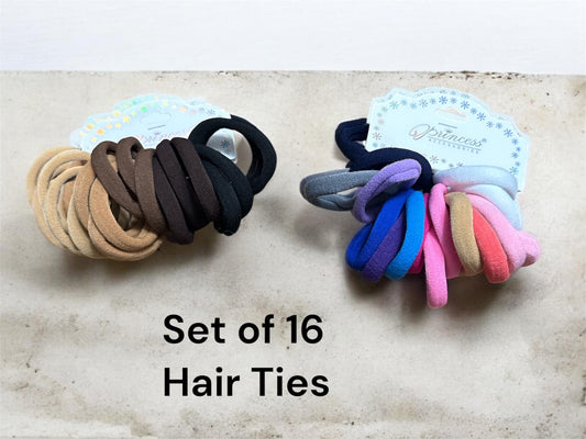 STRETCHY HAIR TIES - 2 PACKS (SET OF 16) WILL BE SENT