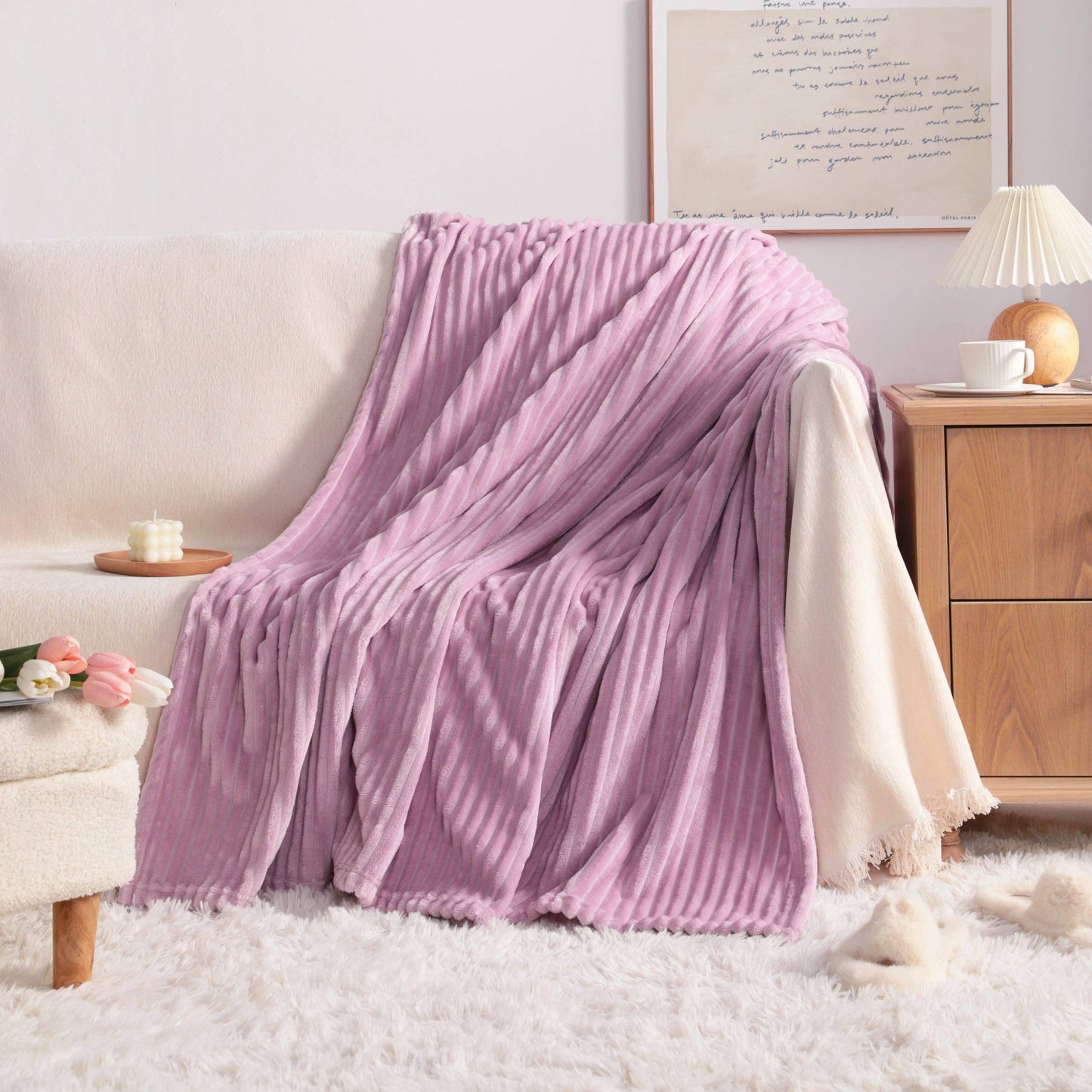 ALL SEASONS PLUSH FLANNEL FLEECE BLANKET