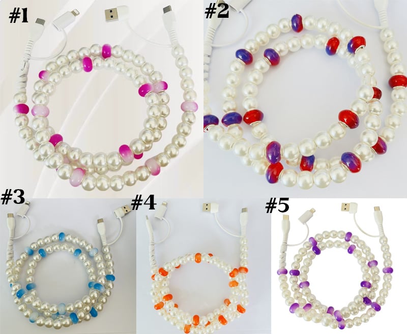 BEADED 4-IN-1 FAST CHARGING CABLE - SO MANY TO CHOOSE FROM