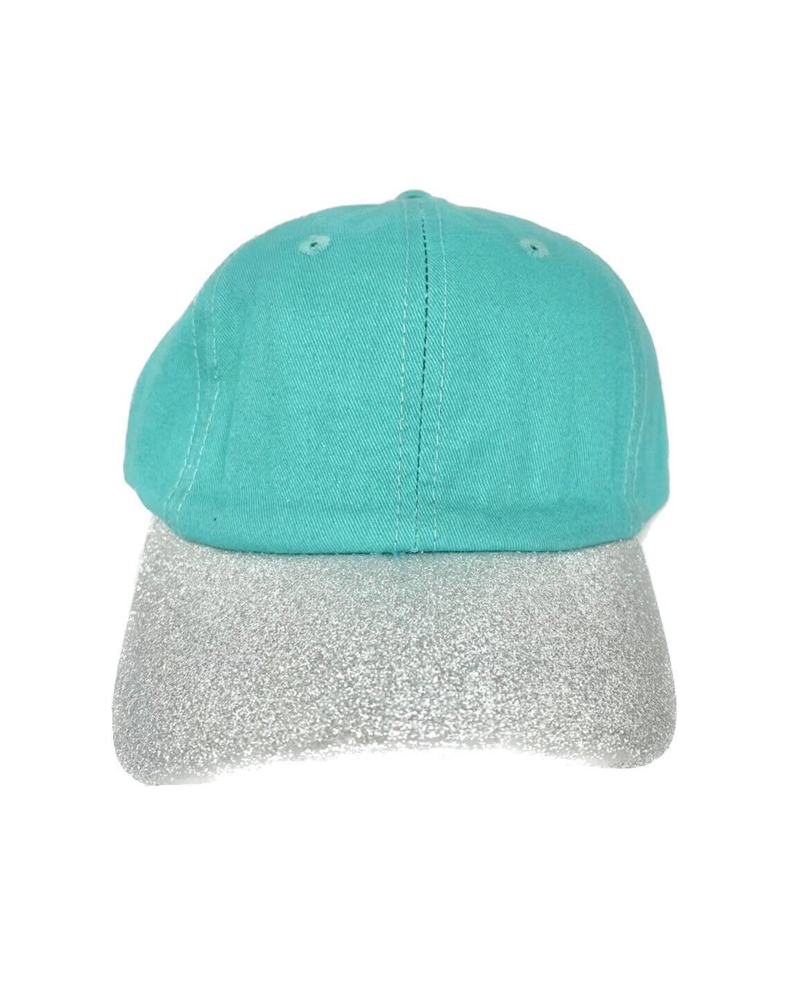 GIRL'S TURQUOISE HAT WITH SILVER BILL