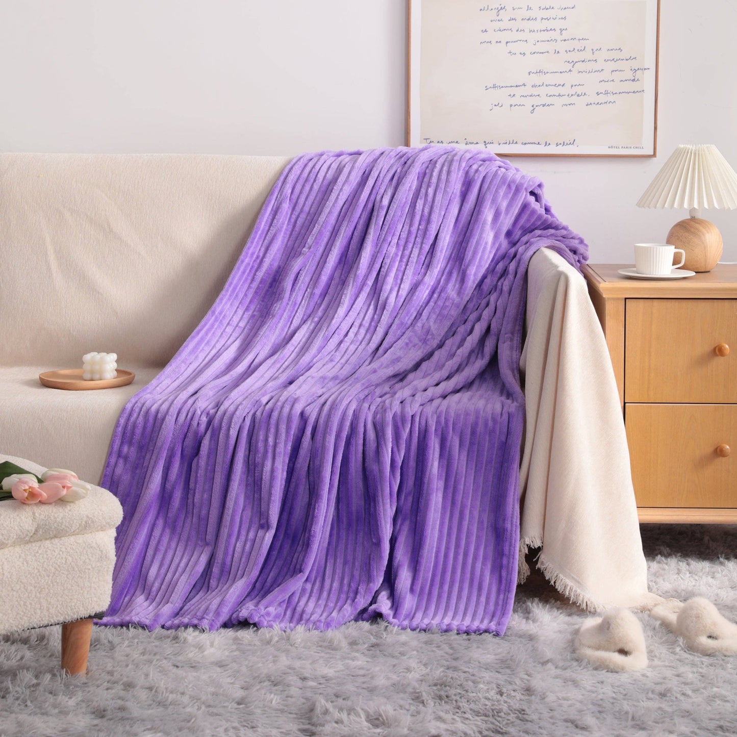 ALL SEASONS PLUSH FLANNEL FLEECE BLANKET