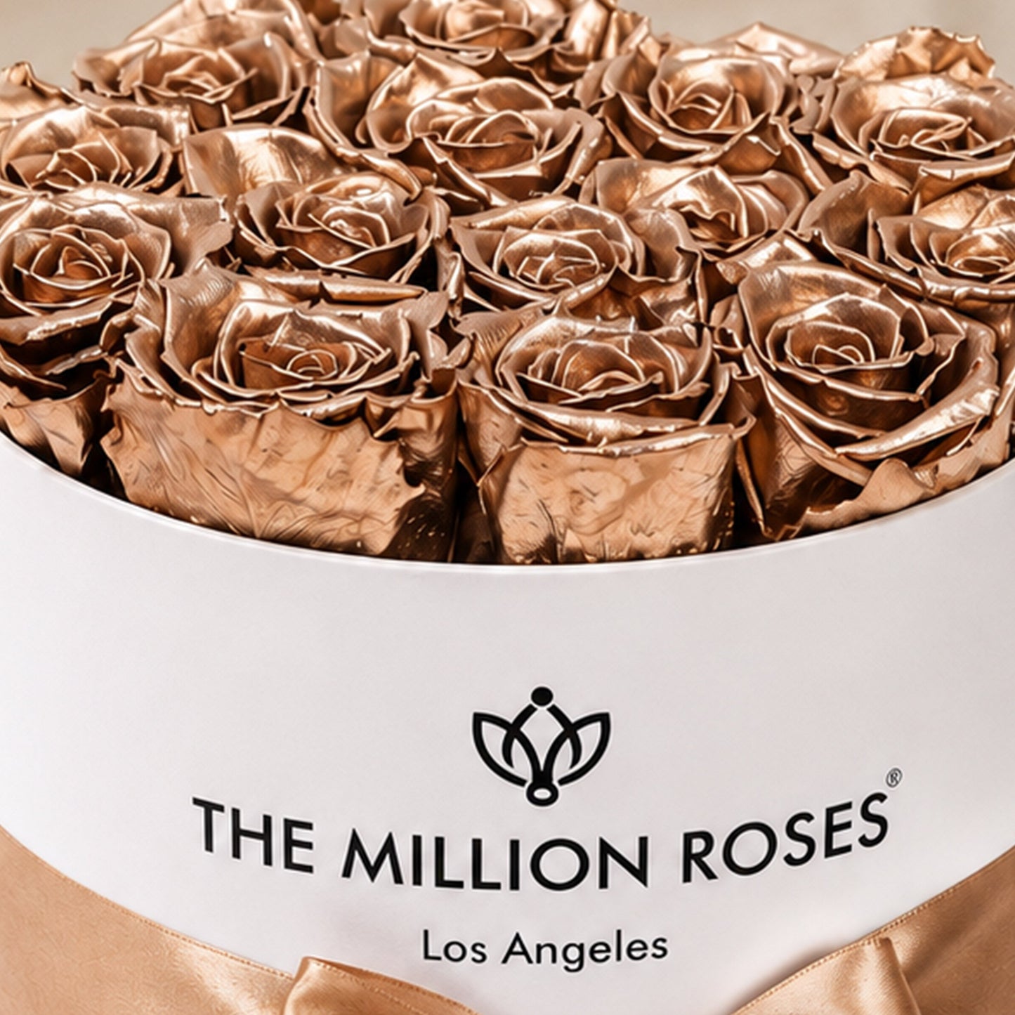 Classic White Box | Gold Roses