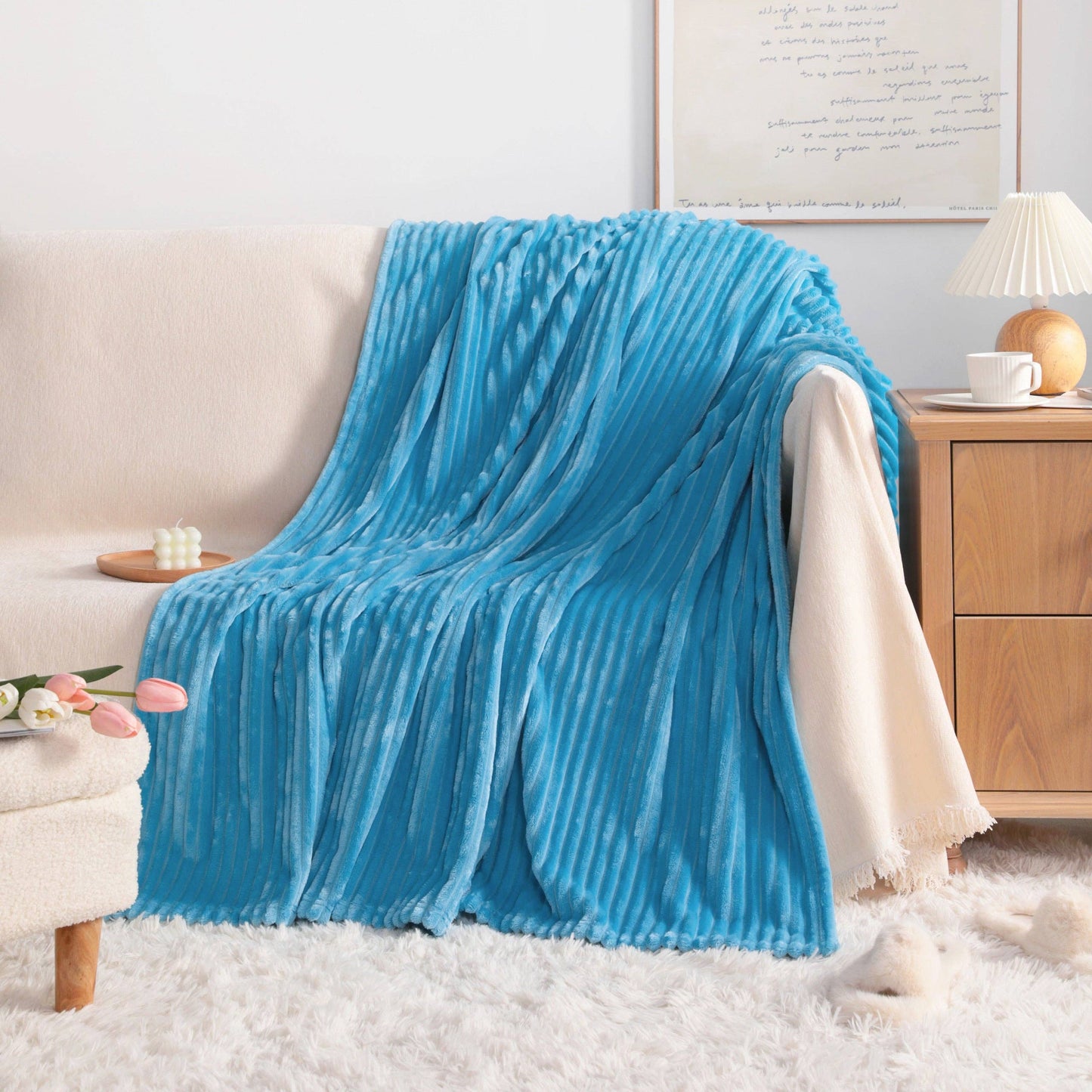 ALL SEASONS PLUSH FLANNEL FLEECE BLANKET
