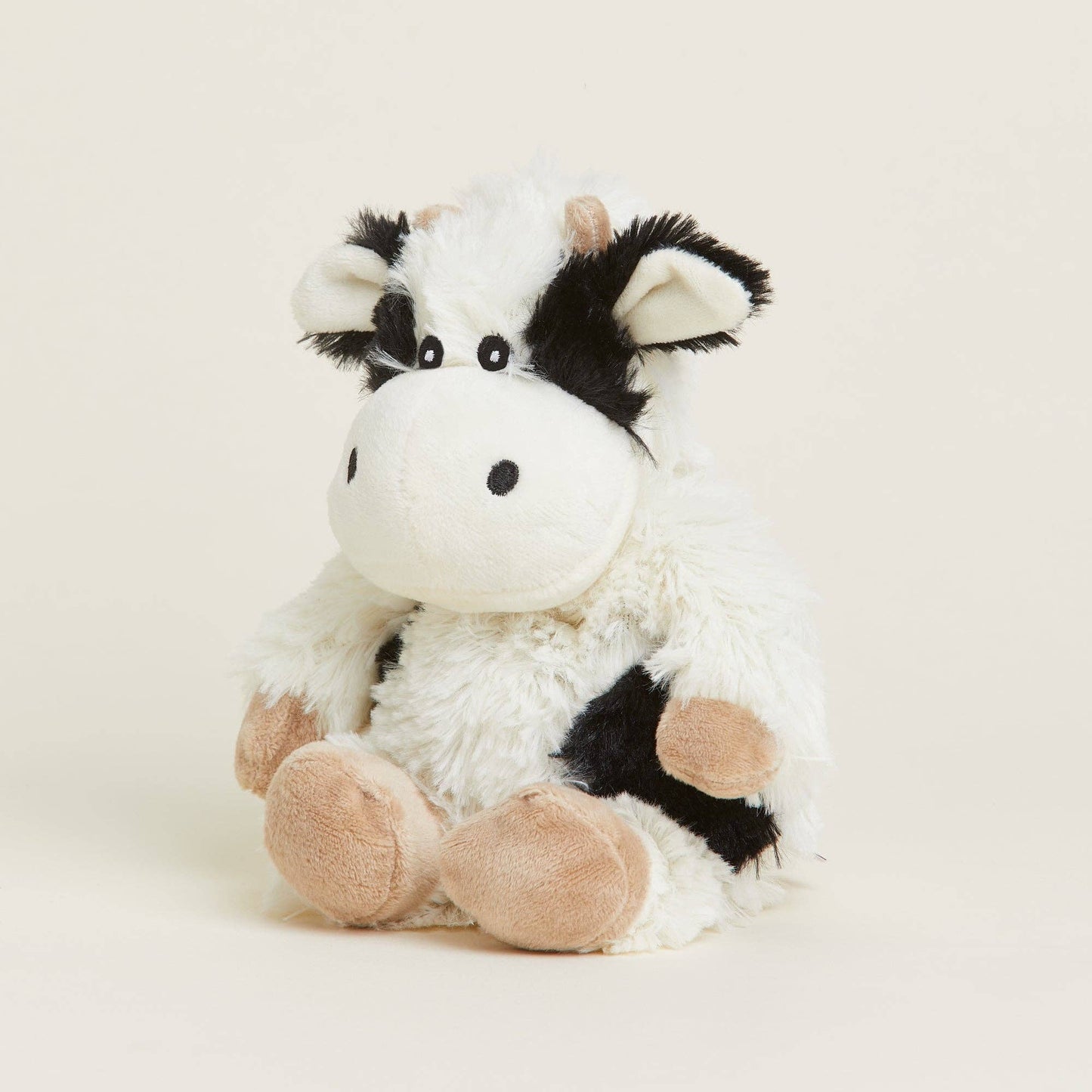BLACK AND WHITE COW WARMIES JUNIOR 9"