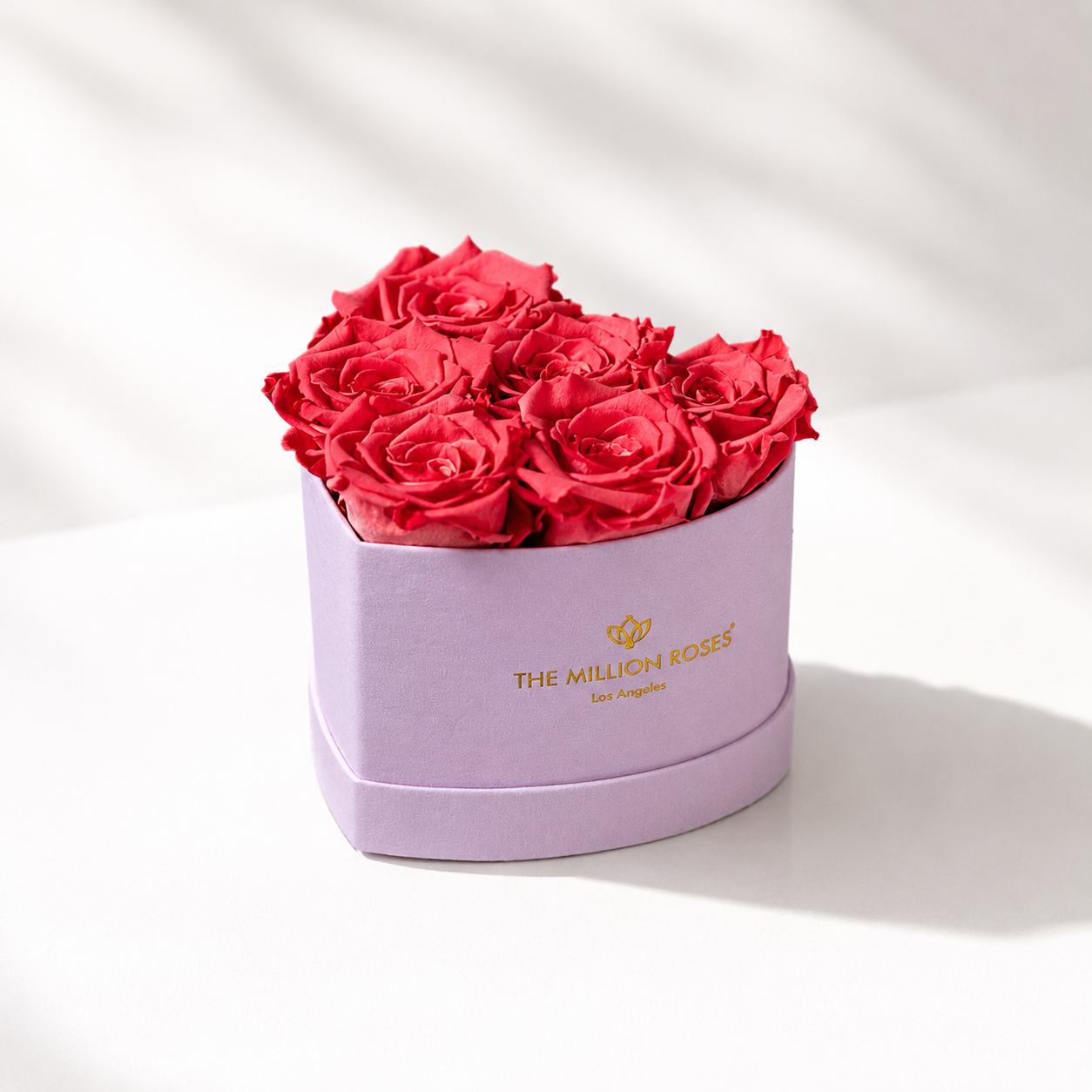 Baby Heart Light Pink Suede Box | Coral Roses